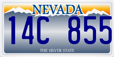 NV license plate 14C855