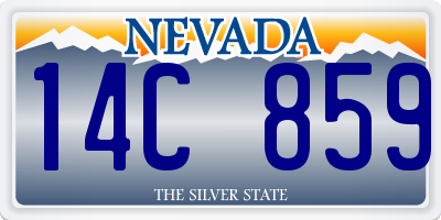 NV license plate 14C859
