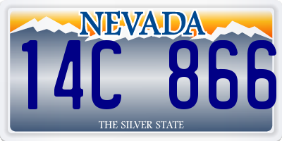 NV license plate 14C866