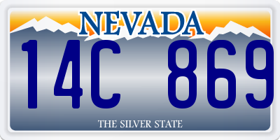 NV license plate 14C869