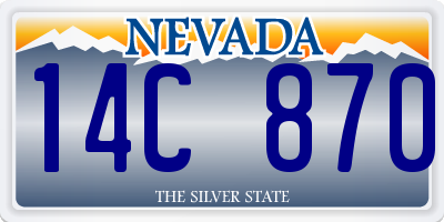 NV license plate 14C870