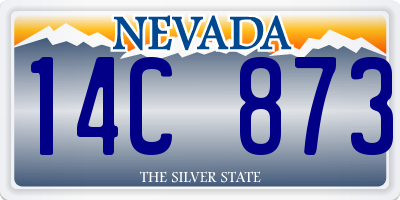 NV license plate 14C873