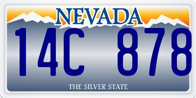 NV license plate 14C878