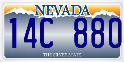 NV license plate 14C880