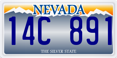NV license plate 14C891