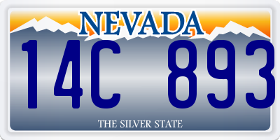 NV license plate 14C893