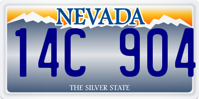 NV license plate 14C904