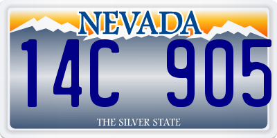 NV license plate 14C905