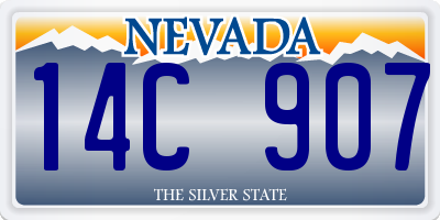 NV license plate 14C907