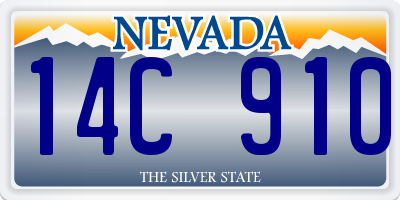 NV license plate 14C910