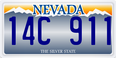 NV license plate 14C911