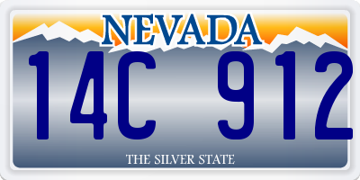 NV license plate 14C912