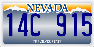 NV license plate 14C915