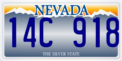 NV license plate 14C918