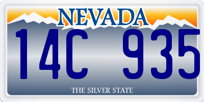 NV license plate 14C935