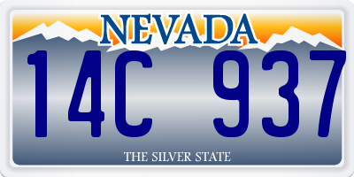 NV license plate 14C937
