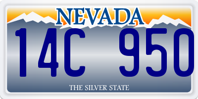 NV license plate 14C950