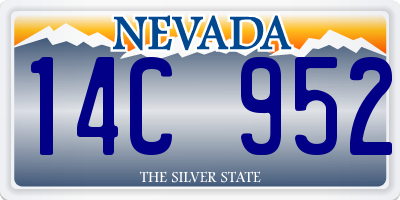 NV license plate 14C952