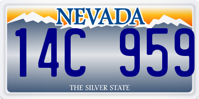 NV license plate 14C959