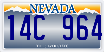 NV license plate 14C964