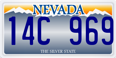 NV license plate 14C969
