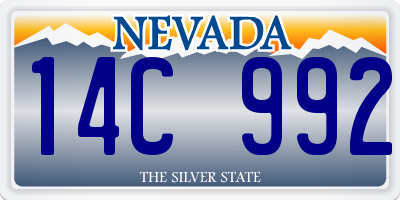NV license plate 14C992
