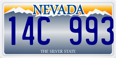 NV license plate 14C993