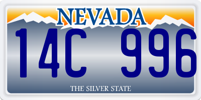 NV license plate 14C996