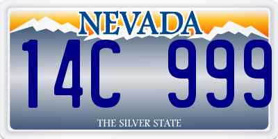 NV license plate 14C999