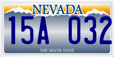 NV license plate 15A032