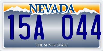 NV license plate 15A044