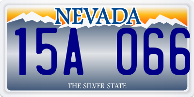 NV license plate 15A066