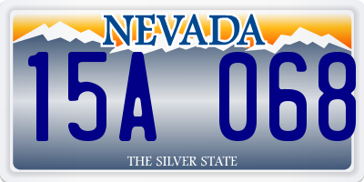 NV license plate 15A068