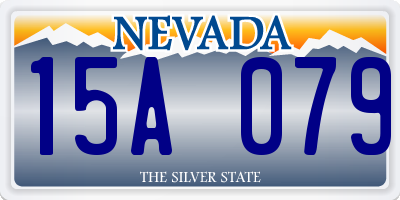 NV license plate 15A079