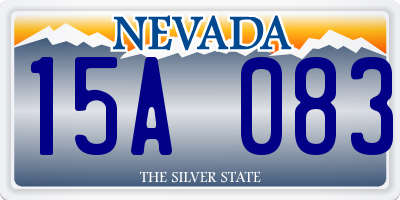 NV license plate 15A083