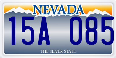 NV license plate 15A085