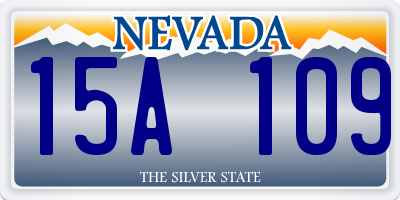 NV license plate 15A109