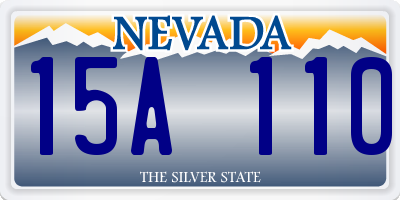 NV license plate 15A110