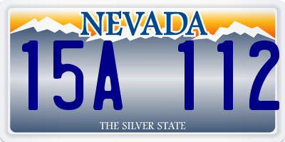 NV license plate 15A112