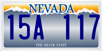 NV license plate 15A117