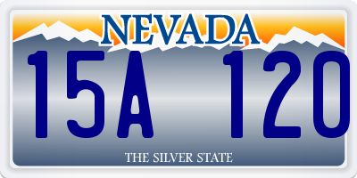 NV license plate 15A120