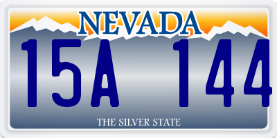 NV license plate 15A144