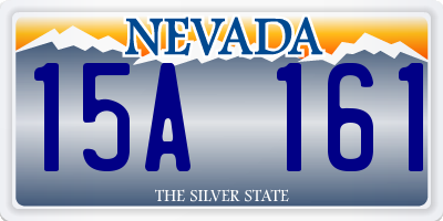 NV license plate 15A161