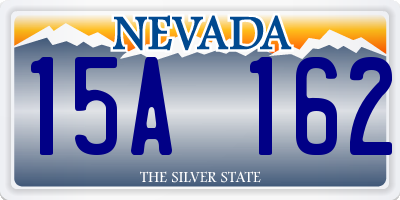 NV license plate 15A162