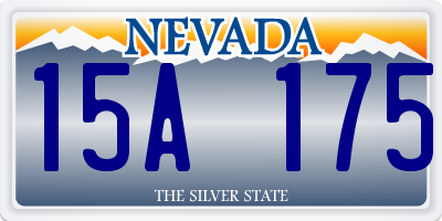 NV license plate 15A175