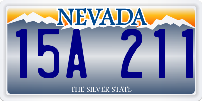 NV license plate 15A211