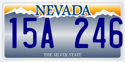 NV license plate 15A246