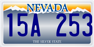 NV license plate 15A253