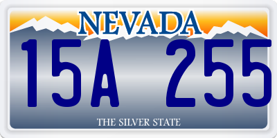 NV license plate 15A255