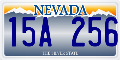 NV license plate 15A256